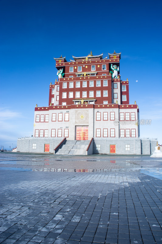 青海海北州刚察县藏族民族特色文化建筑