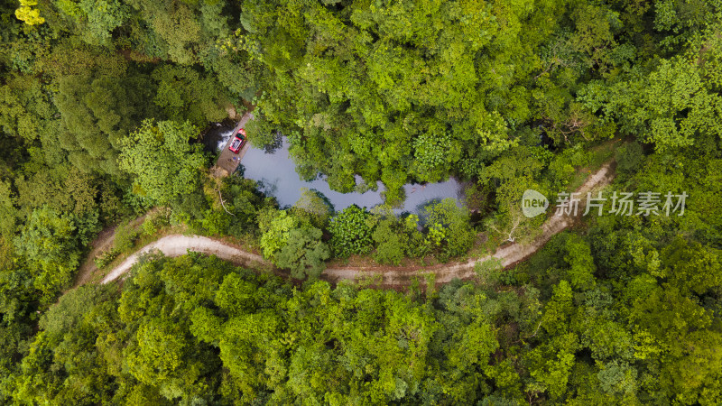 航拍清远笔架山林场风景