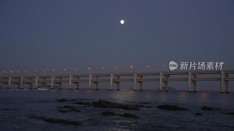 星海湾大桥夜景