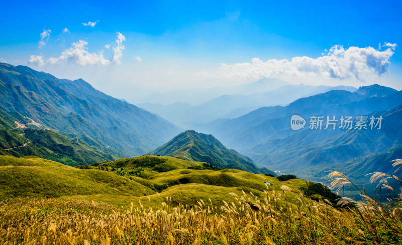 广西桂林全州天湖旅游景区山脉自然风光