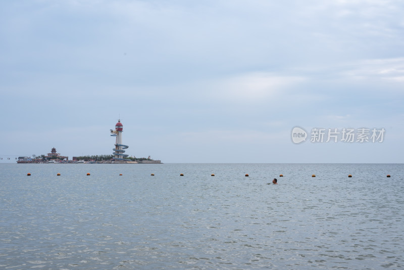 秦皇岛南戴河景区海边海滨海滩