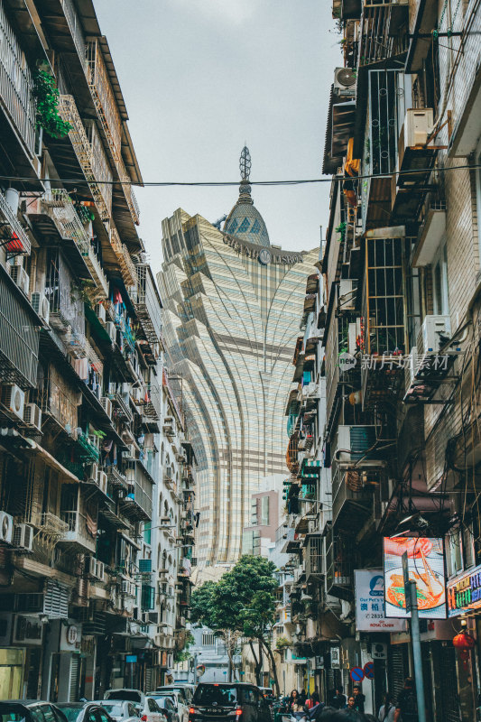 澳门半岛老城区城市风光