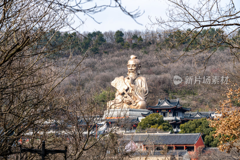 江苏镇江句容茅山风景区秋冬景观