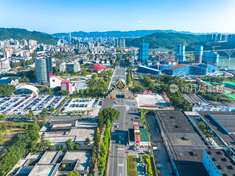 四川宜宾五粮液旅游景区航拍