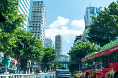 重庆城市街道风景