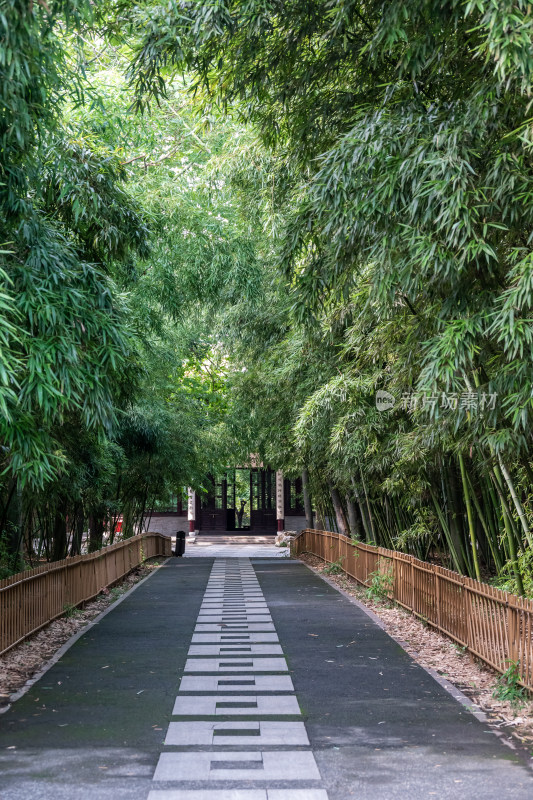 江苏扬州市茱萸湾风景区园林风景