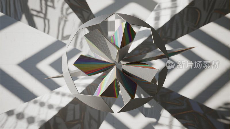 抽象几何造型光影艺术素材