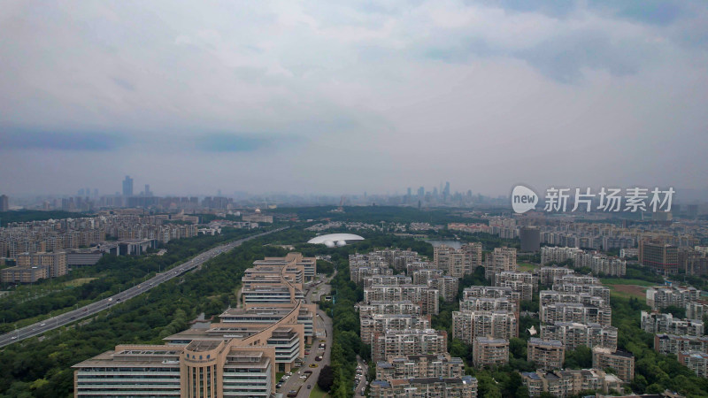 江苏南京城市风光航拍建筑高楼