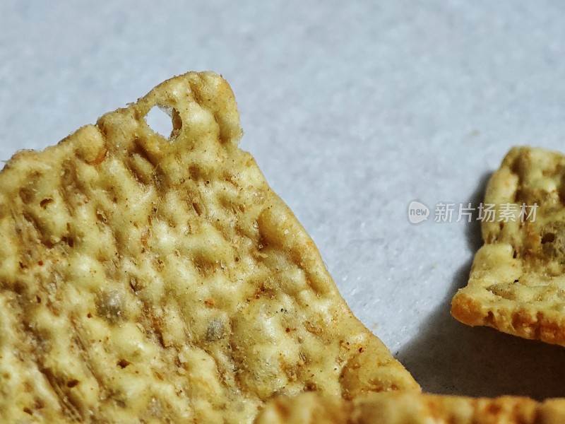 美味的饼干特写