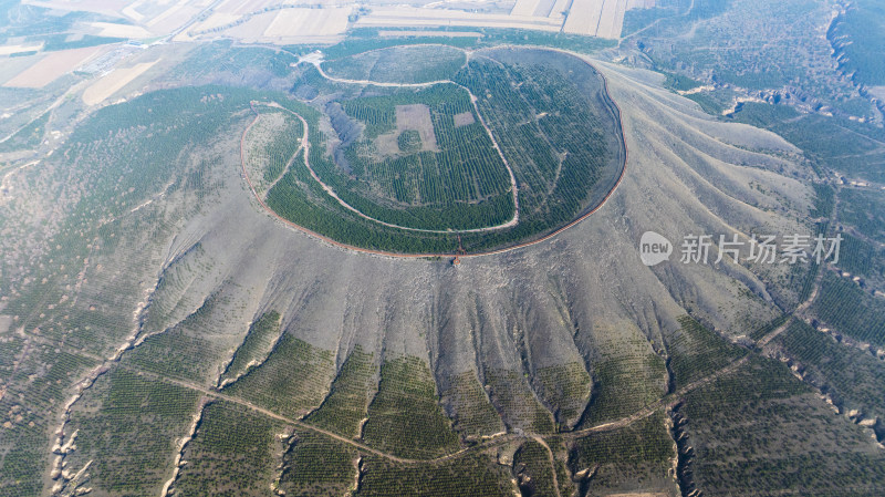 山西大同第四纪火山群遗址航拍