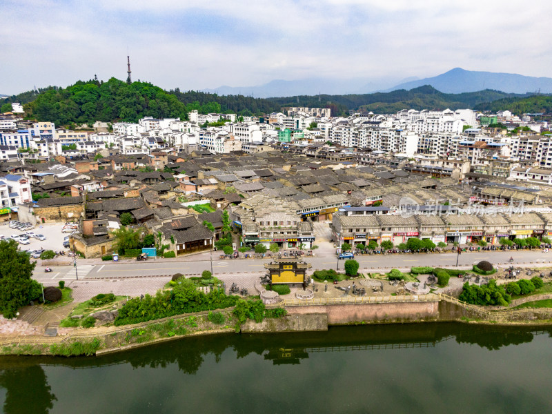 福建泰宁古城航拍摄影图