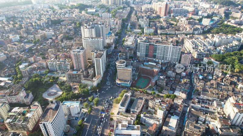 广东江门城市建设城市大景航拍图