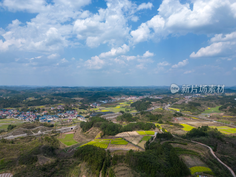 自然风光丘陵山川农业农田