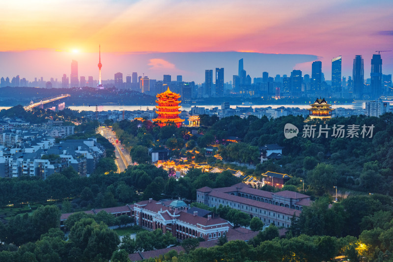 武汉黄鹤楼夜景