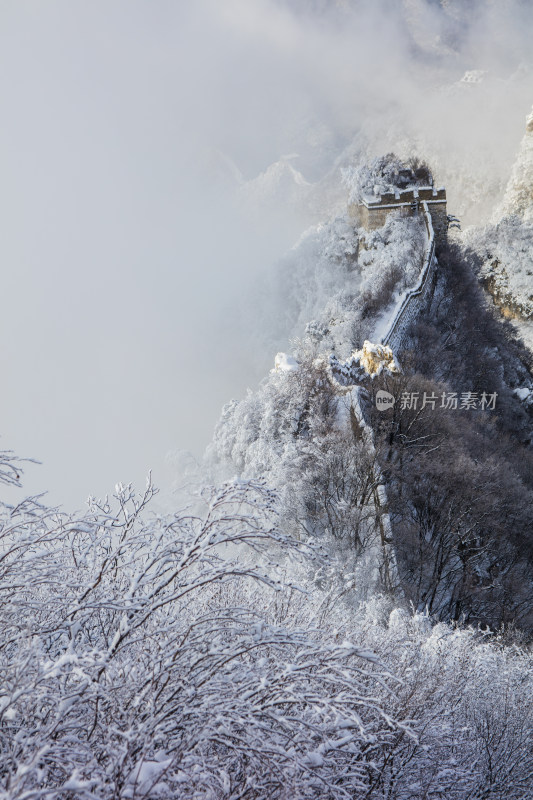 箭扣长城雪景