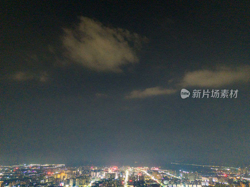 抚州夜景航拍图