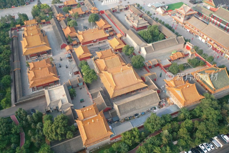 航拍内蒙古呼和浩特玉泉区大召寺