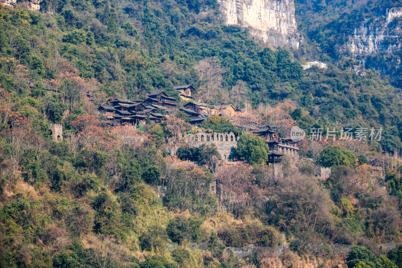 湖北宜昌三峡人家景区长江西陵峡灯影峡江域