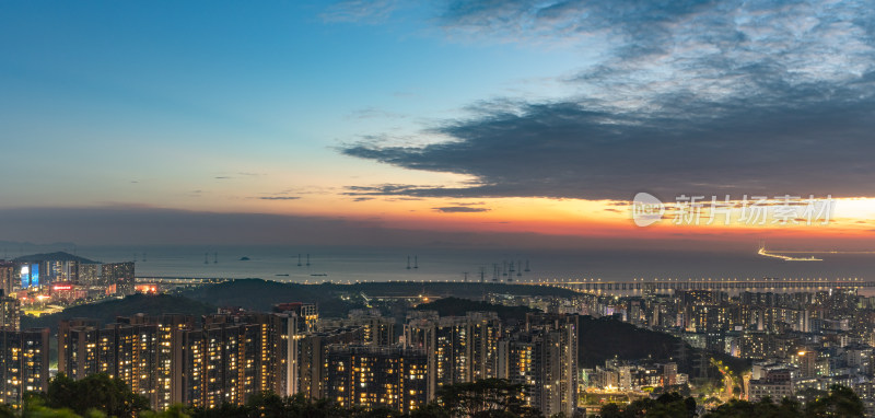 深圳西海岸夜景都市风光