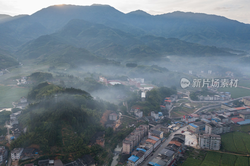 航拍福建乡村风景