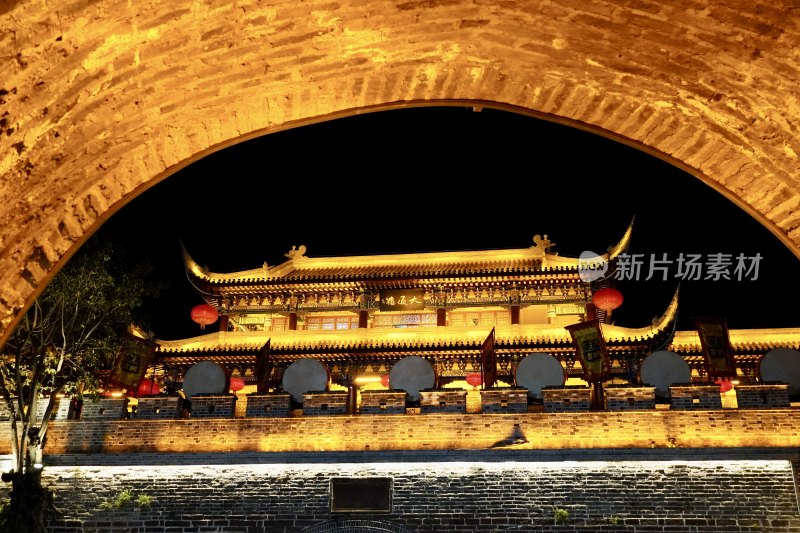 西昌建昌古城夜景