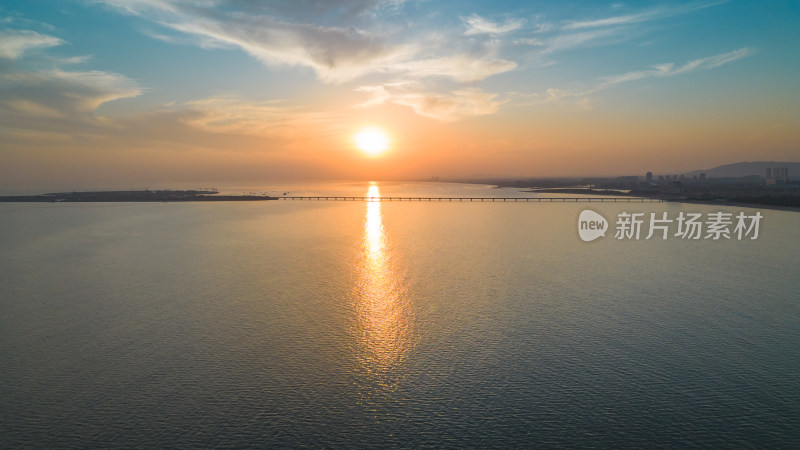 大海天空日出自然风景