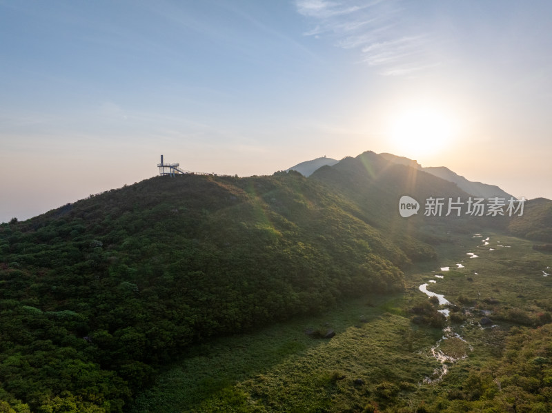 长沙市浏阳大围山杜鹃花海风光