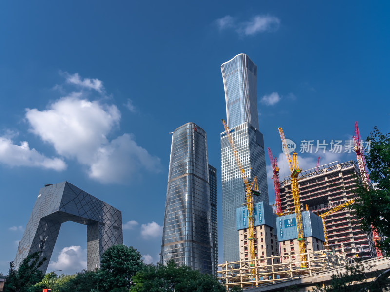 北京朝阳区国贸CBD建筑群