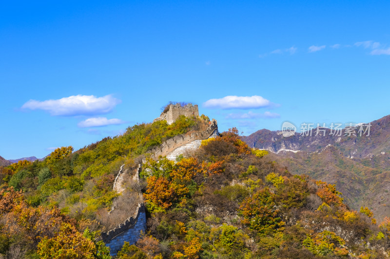 万里长城秋天自然风景