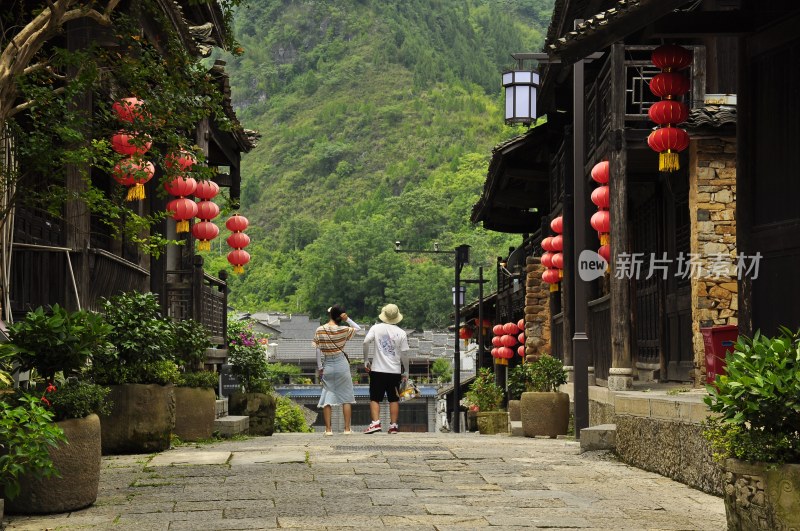 风景名胜  古城街道 湘西边城