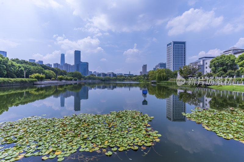 武汉江汉区后襄河公园风景