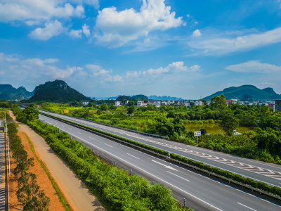 桂林绕城高速公路航拍