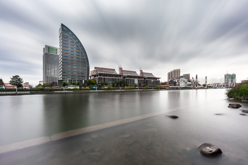 天津城市风光地标建筑城市夜景