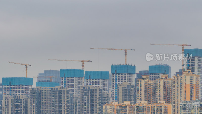 建设中的深圳城市天际线