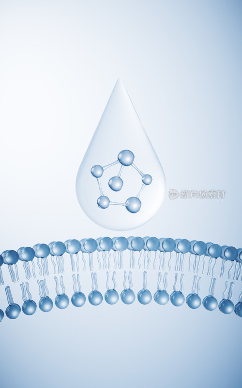 水分子结构化妆品分子精华分子