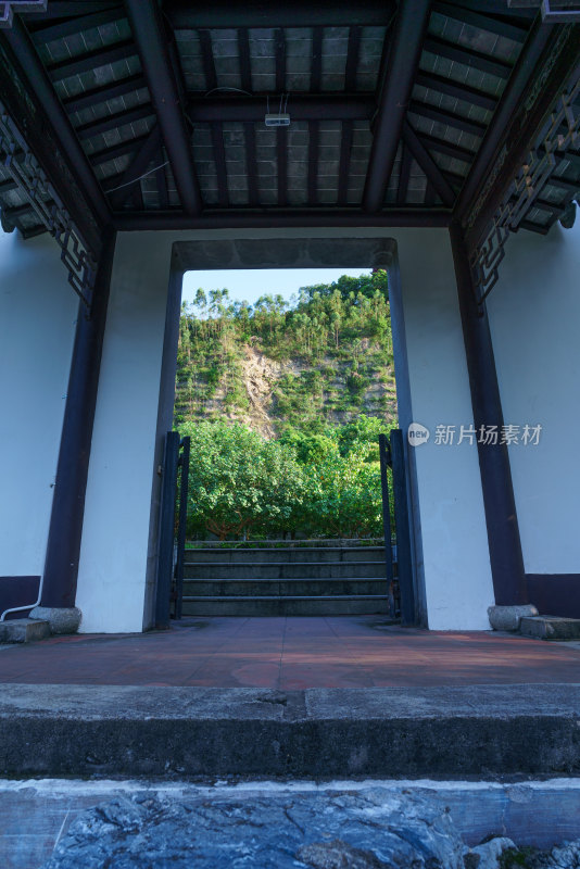 广州南沙蒲洲花园传统中式建筑景观