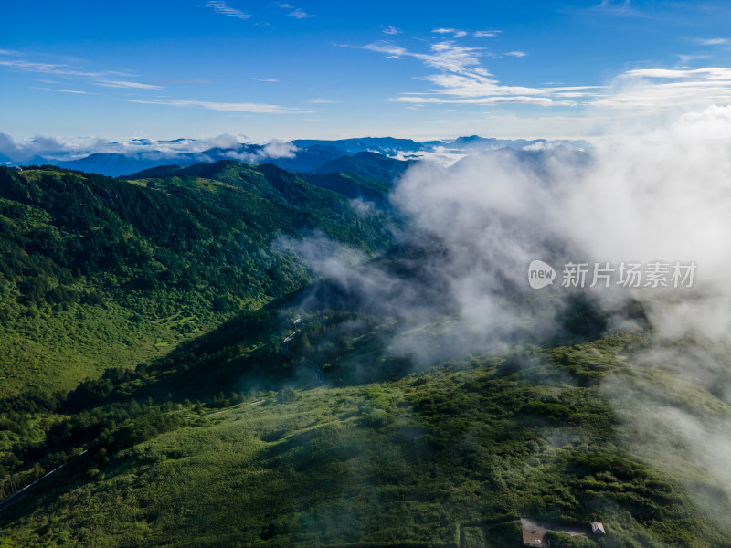 祖国大好河山湖北神农架 A景区航拍摄影图