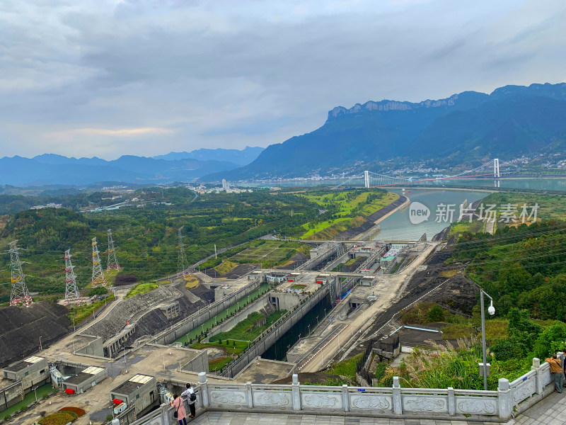 湖北宜昌三峡大坝风景区旅游风光