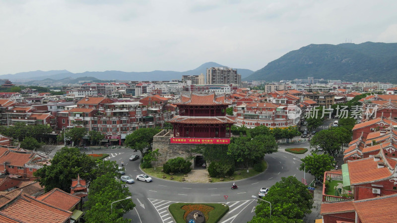 航拍福建泉州朝天门