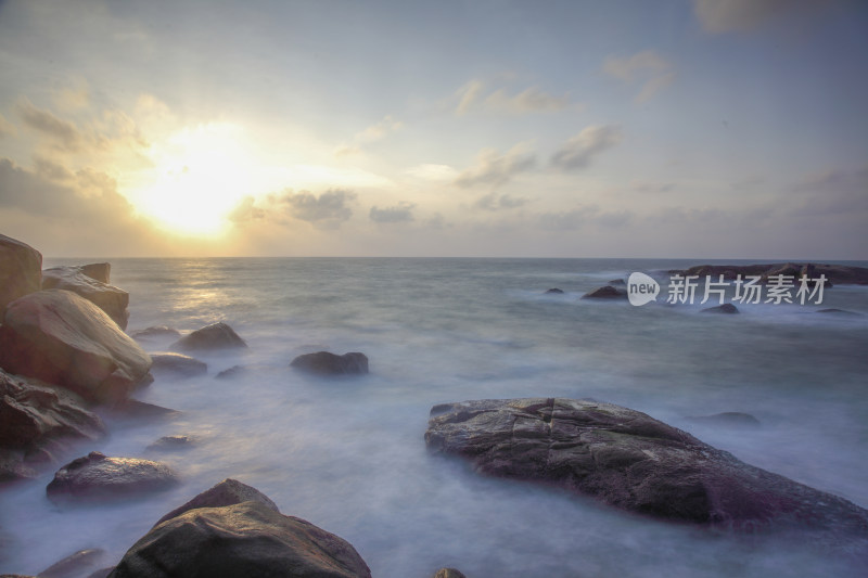 文昌石头公园海上日出