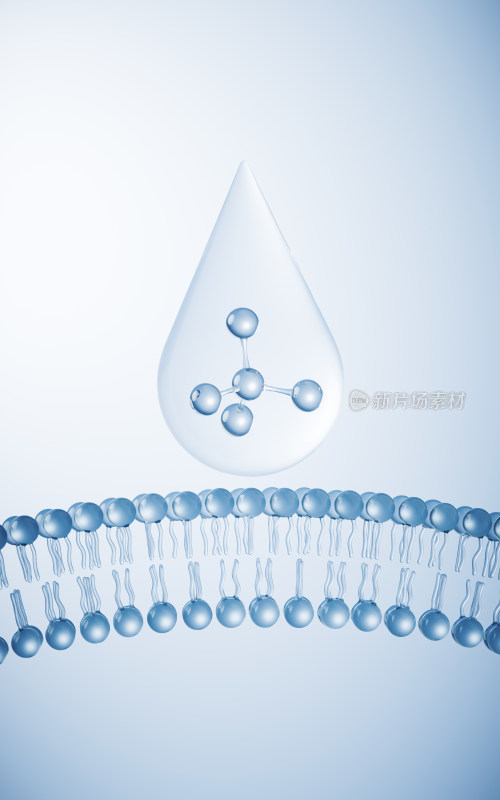 水分子结构化妆品分子精华分子