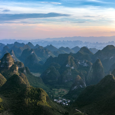 广西桂林喀斯特地貌景观