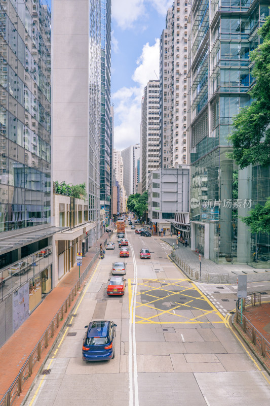 中国香港湾仔区街道交通马路