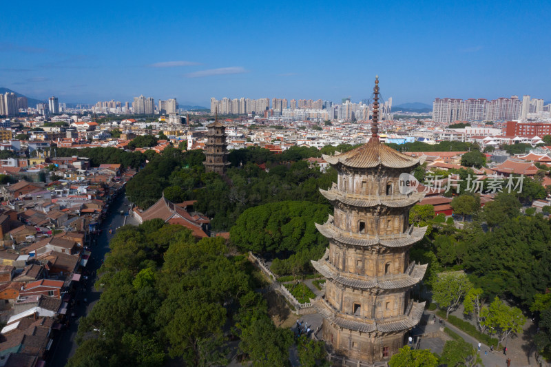 泉州古城西街航拍全景