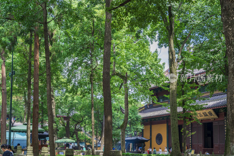 杭州西湖飞来峰灵隐寺千年古刹古建筑