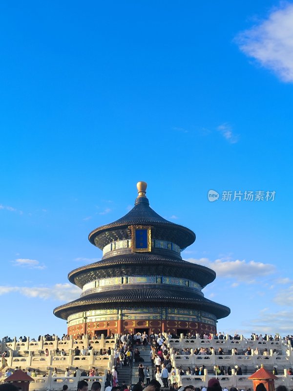 北京天坛祈年殿游客景观