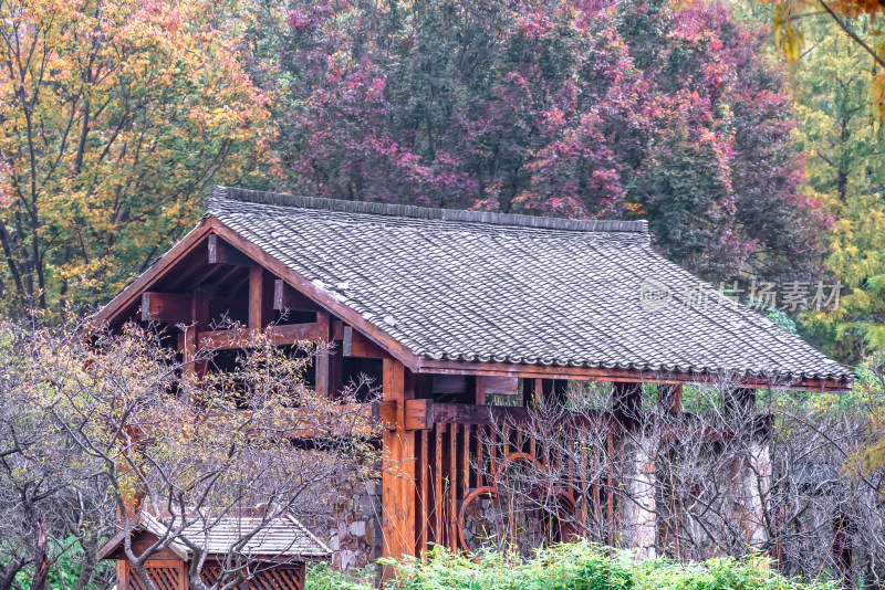 南京钟山风景名胜区明孝陵中的建筑风景