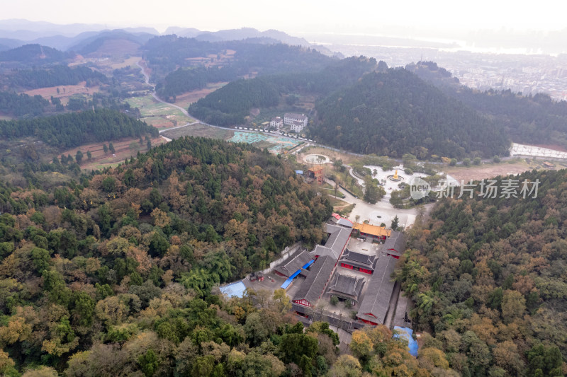 四川遂宁青山绿水航拍摄影图