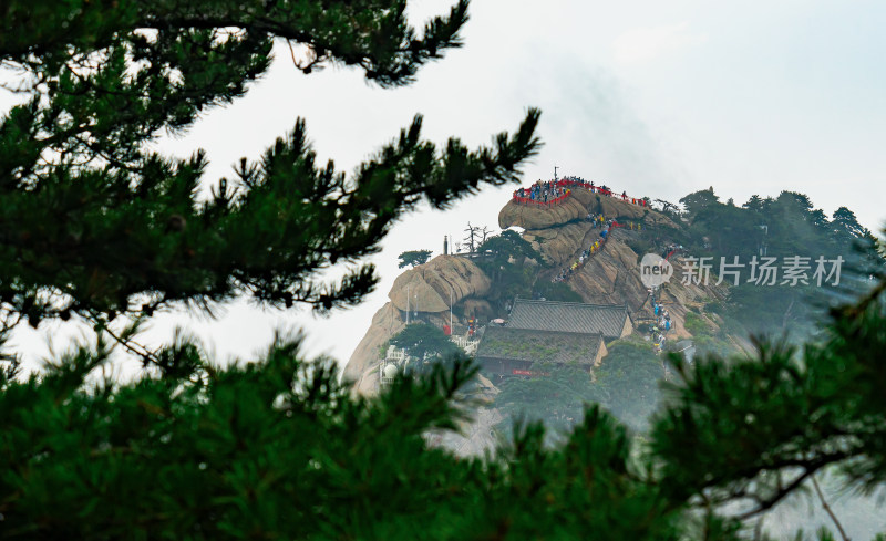 西岳华山日出日落朝霞晚霞云海美景