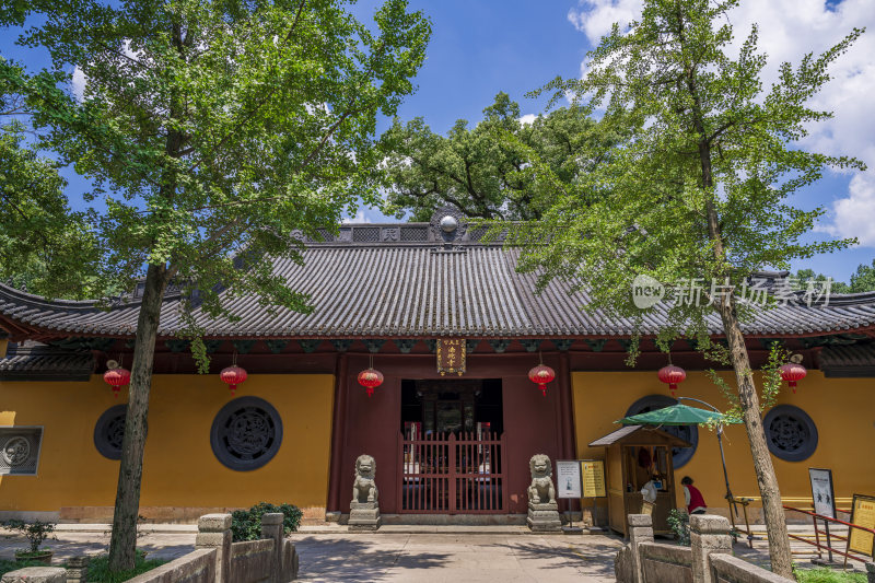 杭州西湖三天竺法镜寺古建筑风景